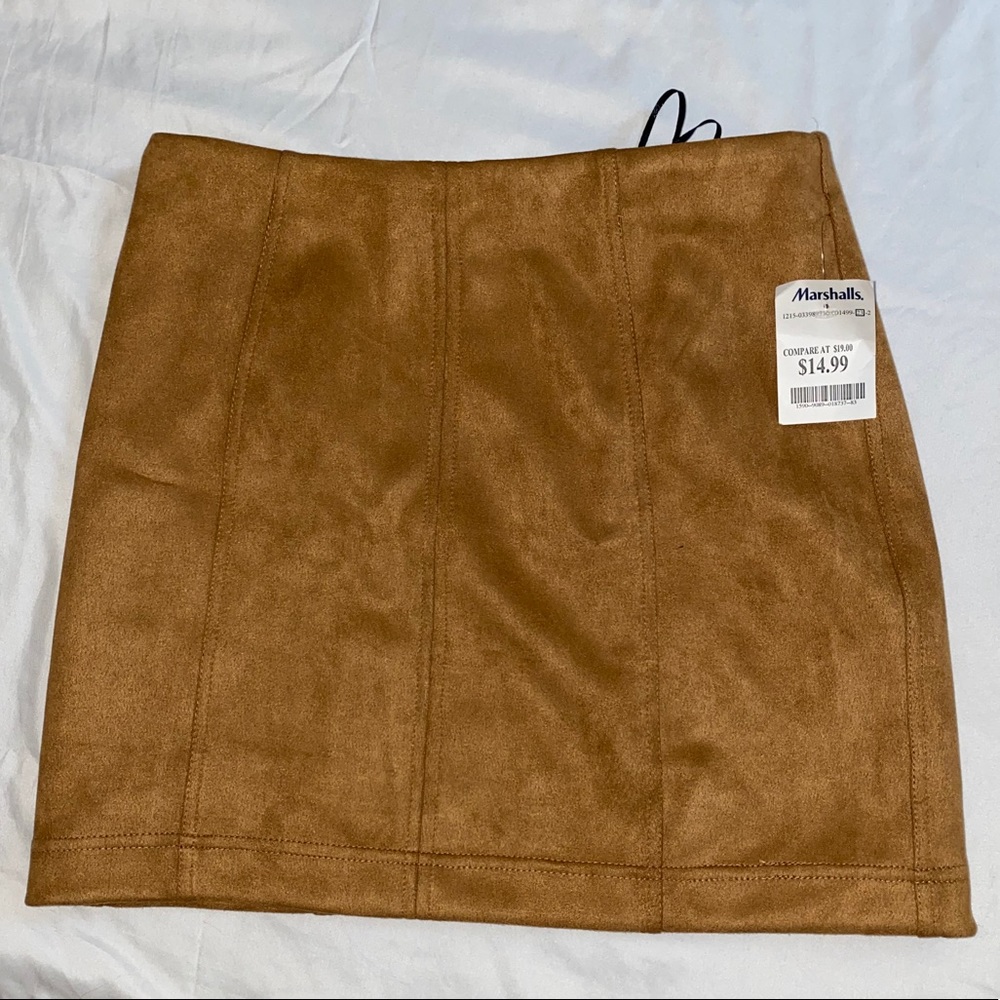 Cognac miniskirt